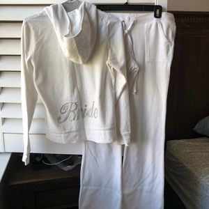 Bride zipper jacket and pants